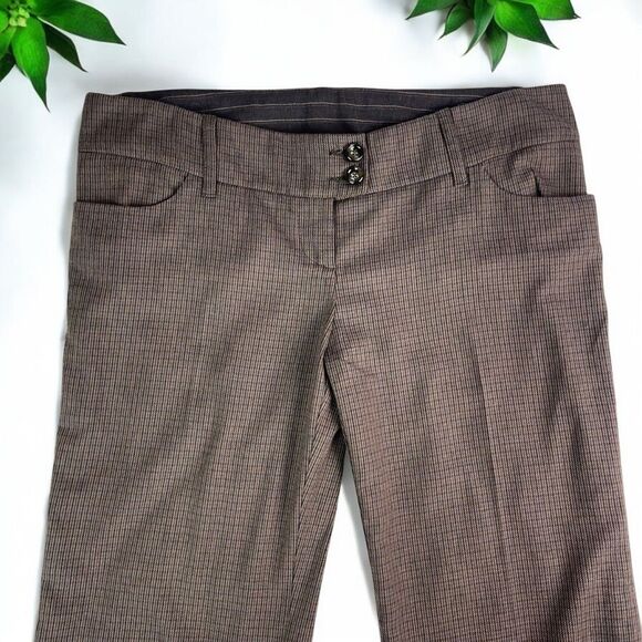 🆕 Mariagrazia Panizzi Plaid Wide Leg Flare Pants Made in Italy - Picture 7 of 11